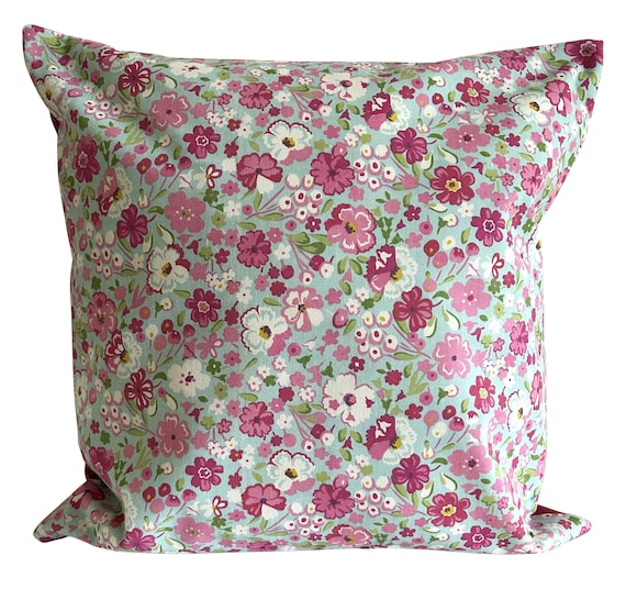 Sanderson Posy Floral Blue Chintz Cushion Cover