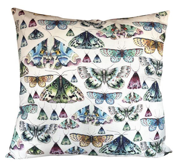 Designers Guild Issoria Cobalt Butterflies Large Cushion Cover
