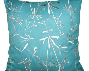 large turquoise cushions