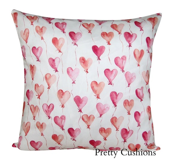 Tana Lawn Love Heart Balloons Cushion Cover