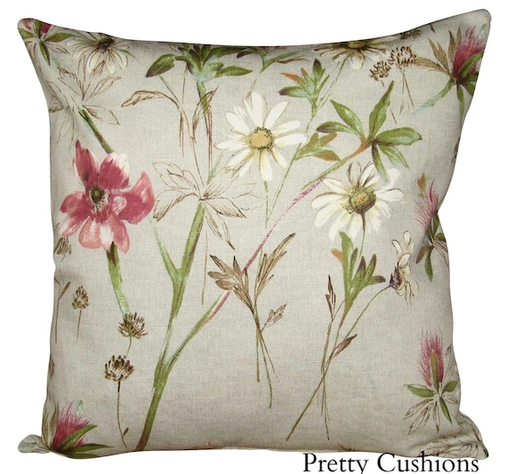Prestigious Textiles Wordsworth Berry Wildflowers Cushion Cover