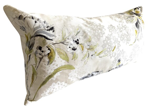 Harlequin Floral Ivory Silk Bolster Cushion Cover