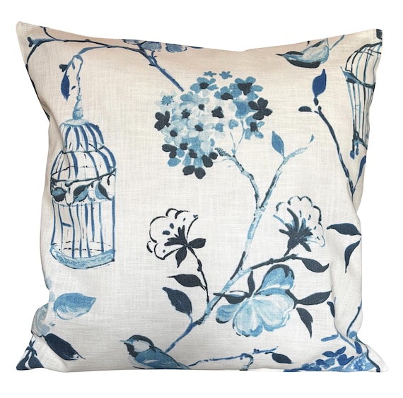 Prestigious Textiles Oriental Garden Blue Cushion Cover
