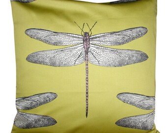 Harlequin Demoiselle Grape & Chartreuse Cushion Cover