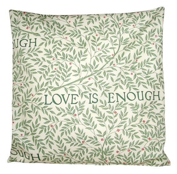 William Morris Love Is Enough Thyme & Parchment Cushion Cover