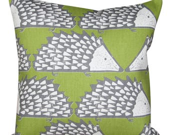 Scion Spike Hedgehog Kiwi Green Cushion Cover