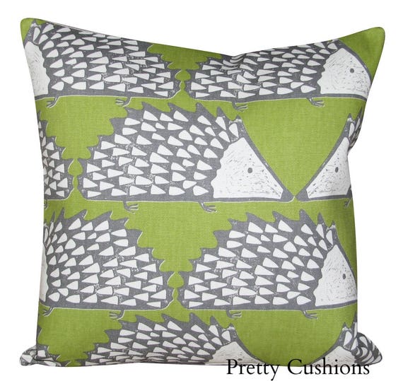 Scion Spike Hedgehog Kiwi Green Cushion Cover