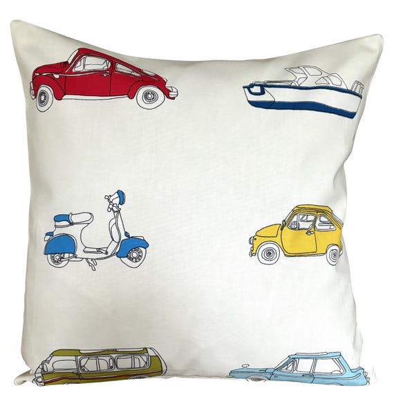 Harlequin Go Go Retro Vintage Cars Multi Cushion Cover