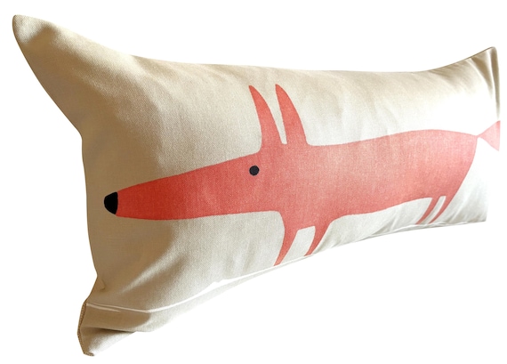 Scion Mr Fox Cream Bolster Cushion Cover