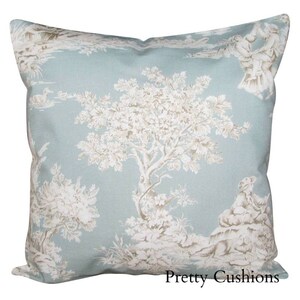 Harlequin Etienne Toile Duck Egg Cushion Cover