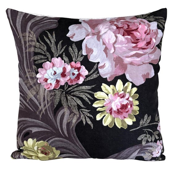 Designers Guild Darly Pink Rose Linen Cushion Cover
