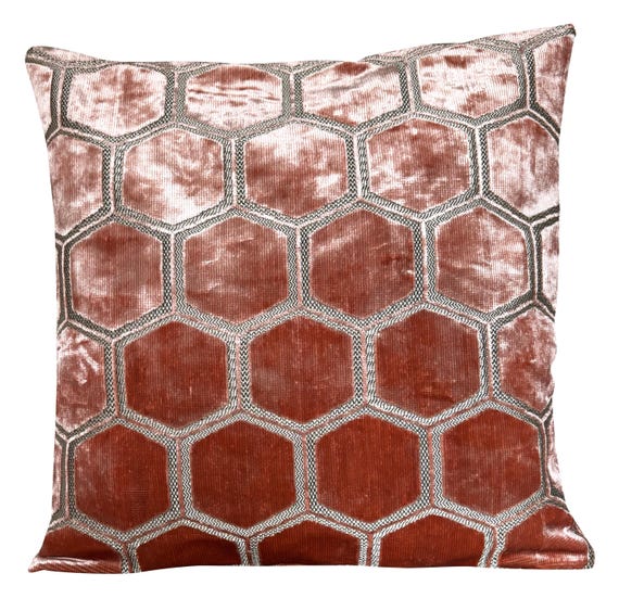 Designers Guild Manipur Velvet Coral Cushion Cover