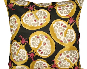 Emma Bridgewater Pomegranates Black & Ochre Cushion Cover