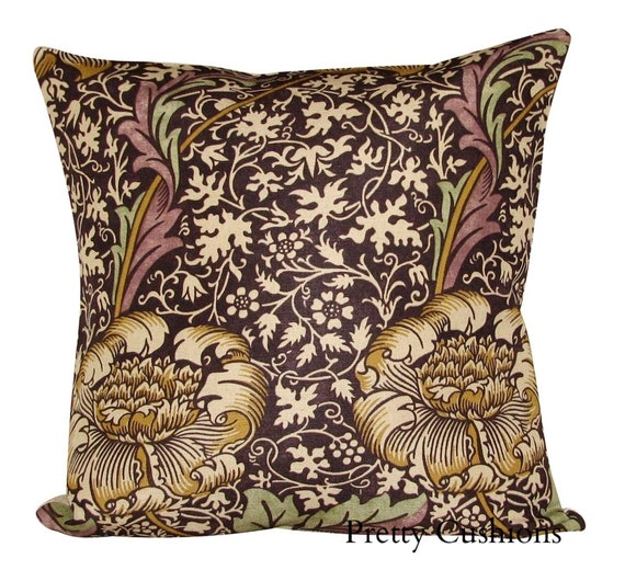 William Morris Kennet Grape & Gold Cushion Cover