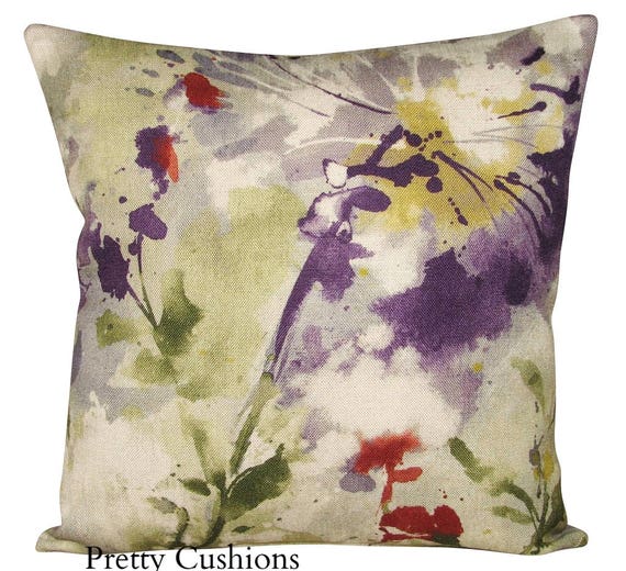 Sanderson Simi Spring Amethyst Cushion Cover