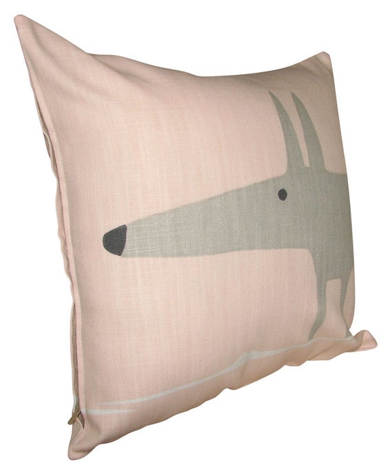 Scion Mr Fox Blush Pink Cushion Cover 12''