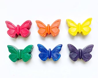 Butterfly Shaped Crayons,  Easter Crayons, Easter Basket Crayon, Gift For Kids, Butterfly Birthday Party Favor, Butterfly Valentine