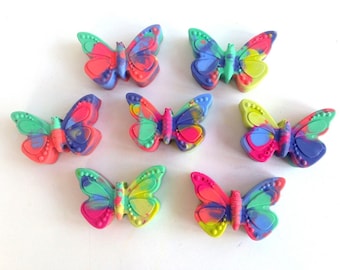 Butterfly Shaped Crayons, Easter Crayons, Butterfly Birthday Party Favor, Gifts for Kids, Butterfly Valentine, Stocking Stuffer