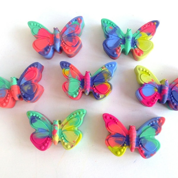 Butterfly Shaped Crayons, Easter Crayons, Butterfly Birthday Party Favor, Gifts for Kids, Butterfly Valentine, Butterfly Stocking Stuffer