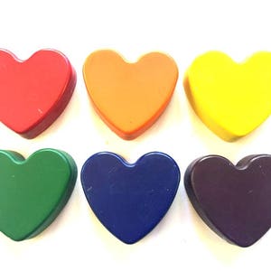 Heart Shaped Crayons, Valentine Crayons, Valentine Classroom Favors, Color Your Heart Out, Preschool Valentine, Gifts for Kids image 5