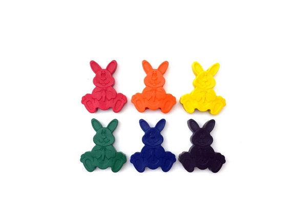 Bunny Birthday party Easter Bunny Crayon Holders Bunny Toy Crayon Birthday Favor Easter Basket Toy Rabbit Crayon Holder