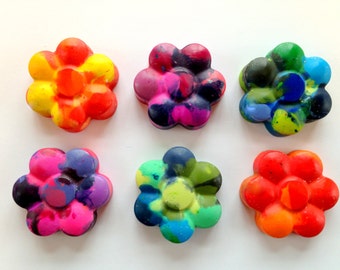 Flower Shaped Crayons,  Easter Crayons, Easter Basket Crayon, Gifts for Kids, Flower Girl Wedding Favor, Troop Gift