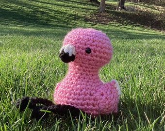 Crocheted flamingo cute