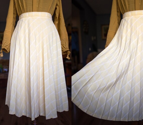 Vintage summer - Holiday skirt / Accordeon skirt/