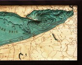 Île de Mayotte | Carte topographique en bois