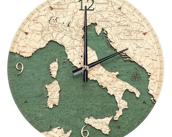 Italy Wood Carved Clock