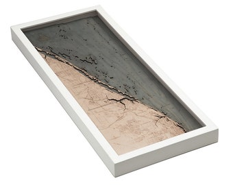 Treasure Coast, FL Wood Carved Topographic Depth Chart / Map