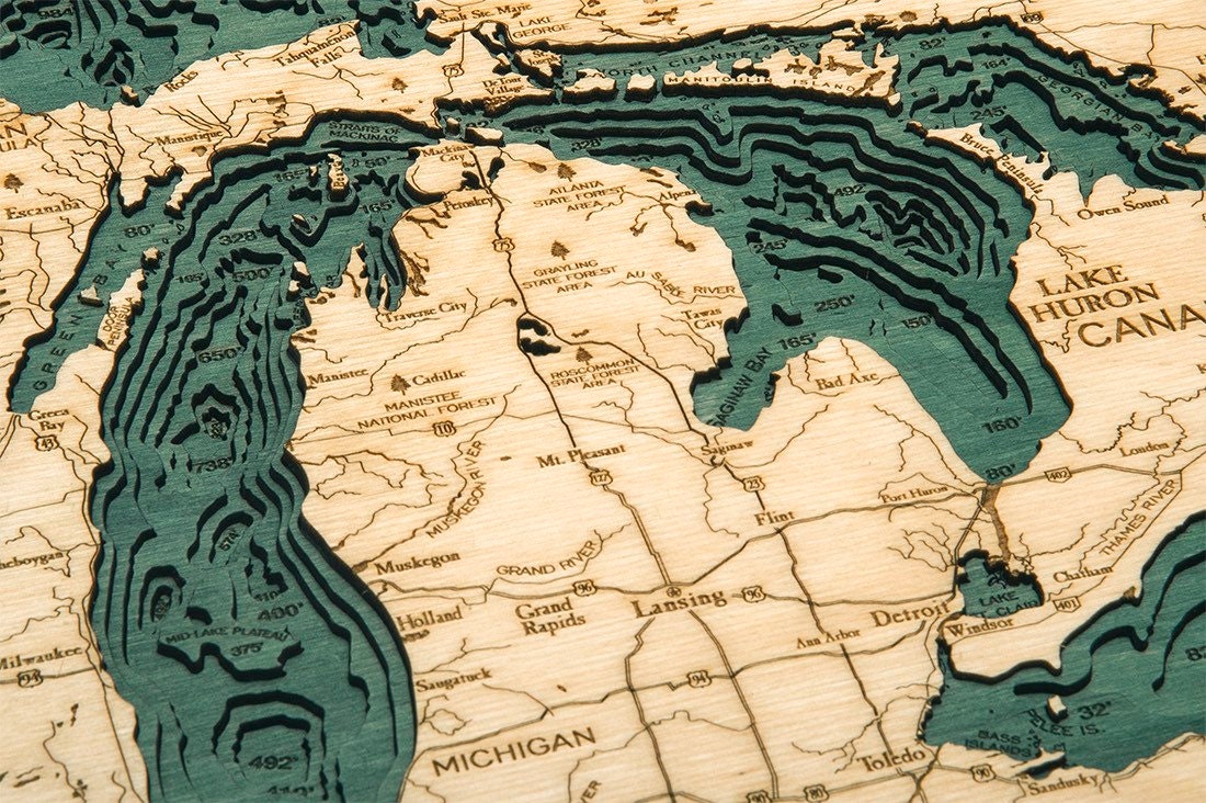 Manistee Lake Depth Chart