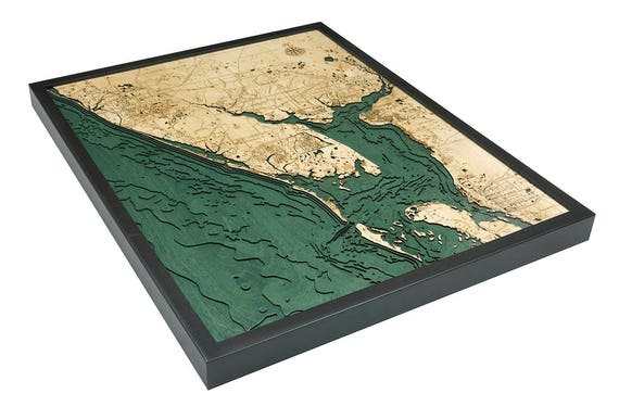 歴史学習　マインドマップボード　ペリー来航以降＆欧米 Charlotte Harbor Wood Carved Topographic Depth Chart / Map - Etsy