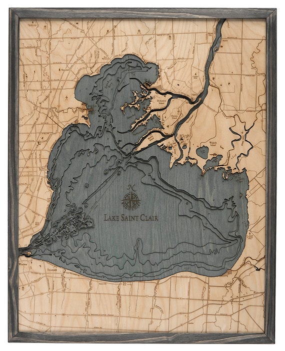 Lake St Clair Water Depth Chart