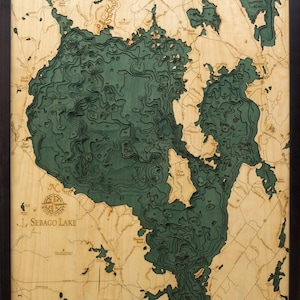 Sebago Lake Depth Chart