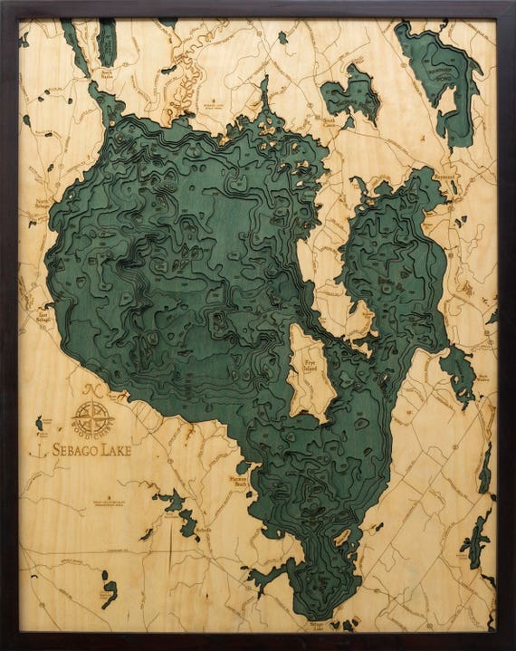 Sebago Lake Depth Chart