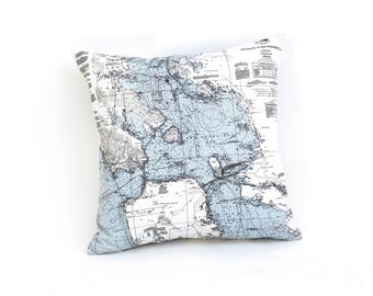 San Francisco, CA Indoor/Outdoor Nautical Pillow  | Home Decor | Unique Decoration