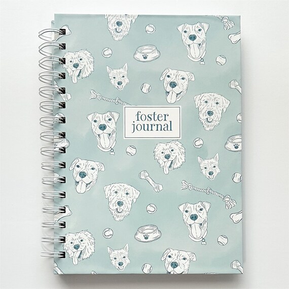 Handmade Foster Pet Journal | Hardcover journal, pet foster parent gift, dog fostering gift, foster journal for pet parents