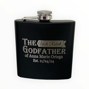 Godfather Proposal Gift Personalized with both Godfather&#39;s and baby&#39;s name