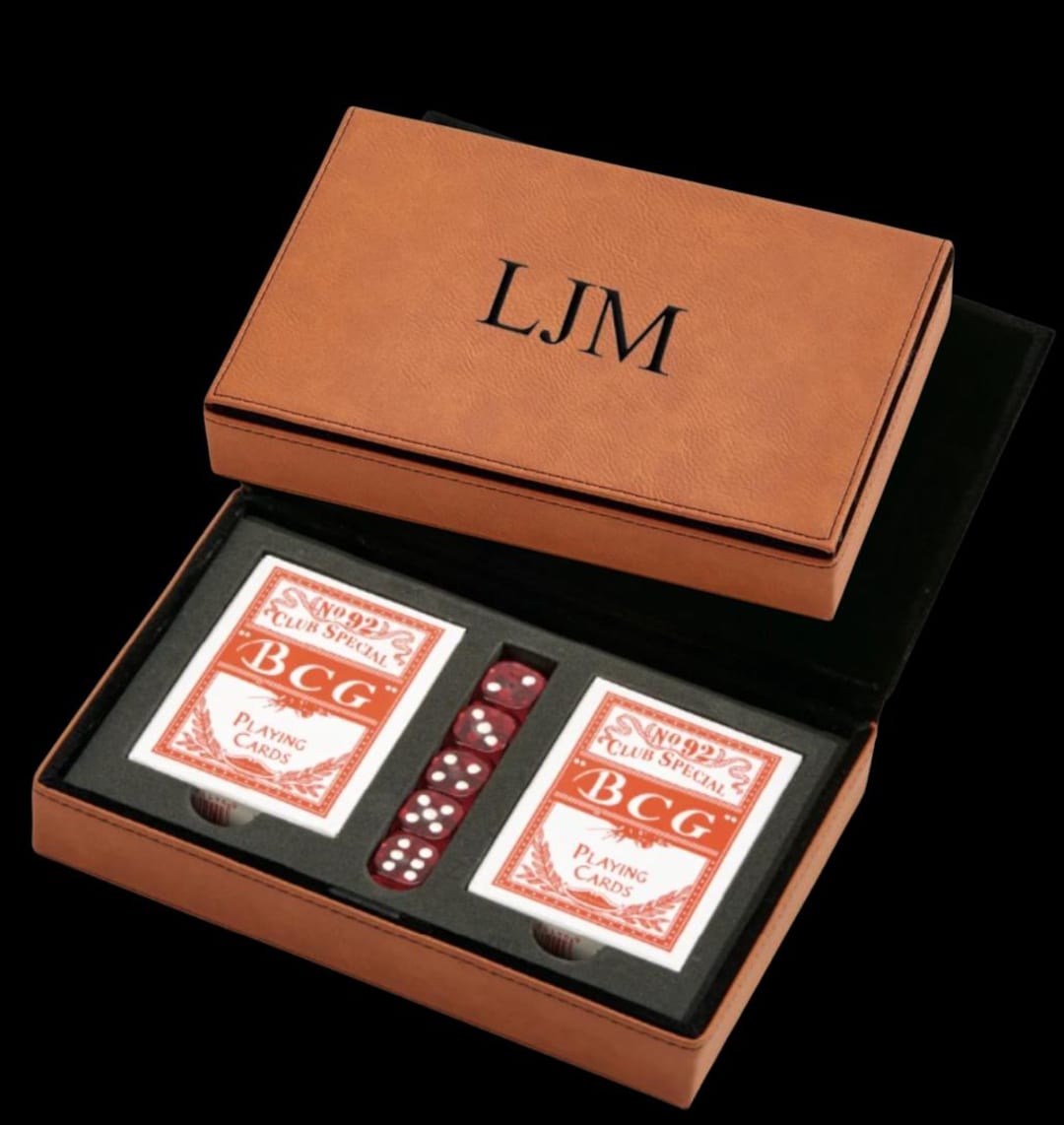 Poker Set, Card & Dice Set, Personalized Groomsman Gift - Etsy