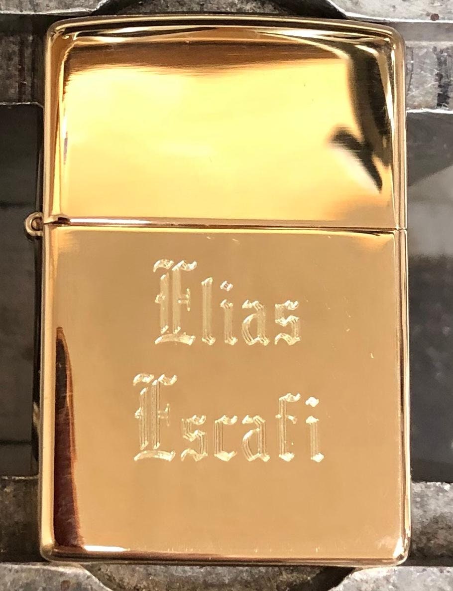 Personalized High Polished Brass Zippo Lighter Engraved Free Etsy