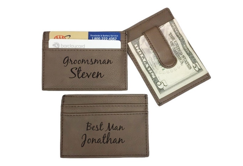 Personalized Money Clip Credit Card Case Engraved Money Etsy - image 0