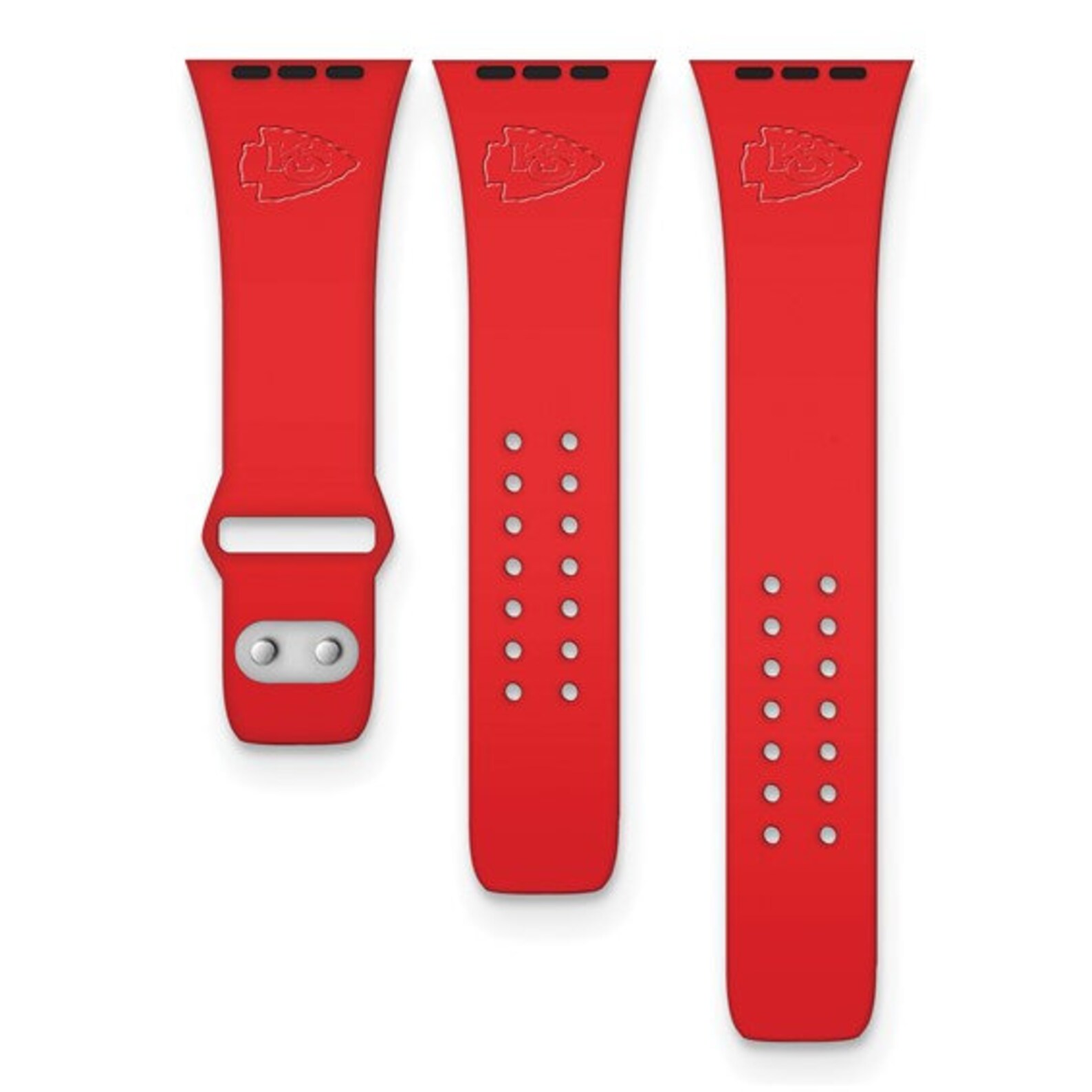 KC Chiefs Licensed Red Silicon Apple Watch Band fits 42/44mm | Etsy