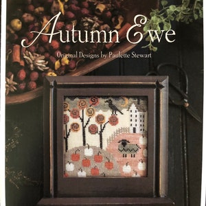 Plum Street Samplers / AUTUMN EWE /  cross stitch chart / cross stitch pattern / pattern only