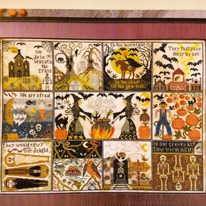 Halloween at Hawk Run Hollow / Carriage House Samplings/ cross stitch chart / counted cross stitch pattern / pattern only