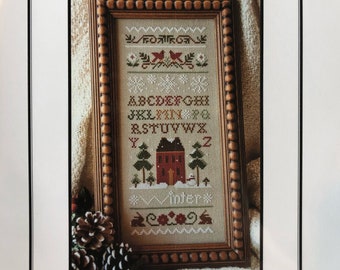 Little House Needleworks / Winter Band Sampler / cross stitch chart / counted cross stitch pattern / pattern only