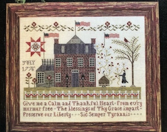 Plum Street Samplers / AMERICAN SAMPLER / cross stitch chart / cross stitch pattern / pattern only