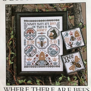 Where There Are Bees Book 193 / Prairie Schooler / cross stitch chart / pattern only