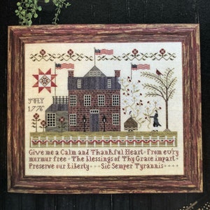 Plum Street Samplers / American Sampler / cross stitch chart / cross stitch pattern / pattern only