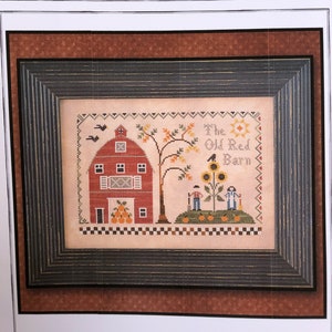 Little House Needleworks/ The OLD RED BARN/ cross stitch chart / counted cross stitch pattern / pattern only